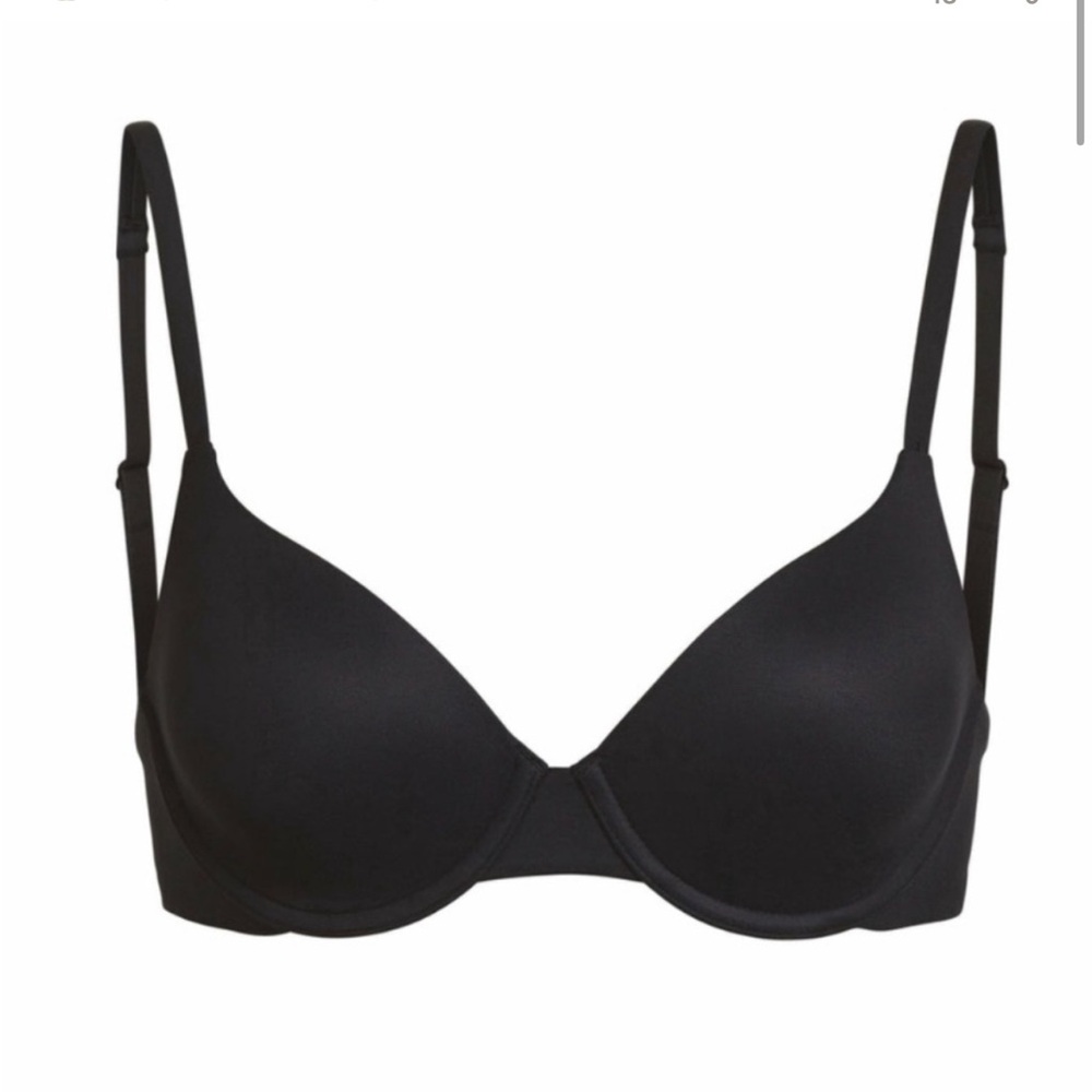 SKIMS Black Push-up Bra